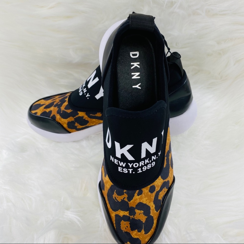 Rare DKNY Animal Leopard Cleo Slip-On Sneakers